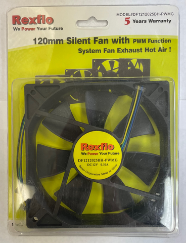 REXFLO 120x120x25mm PWM fan ( DF1212025BH-PWMG )